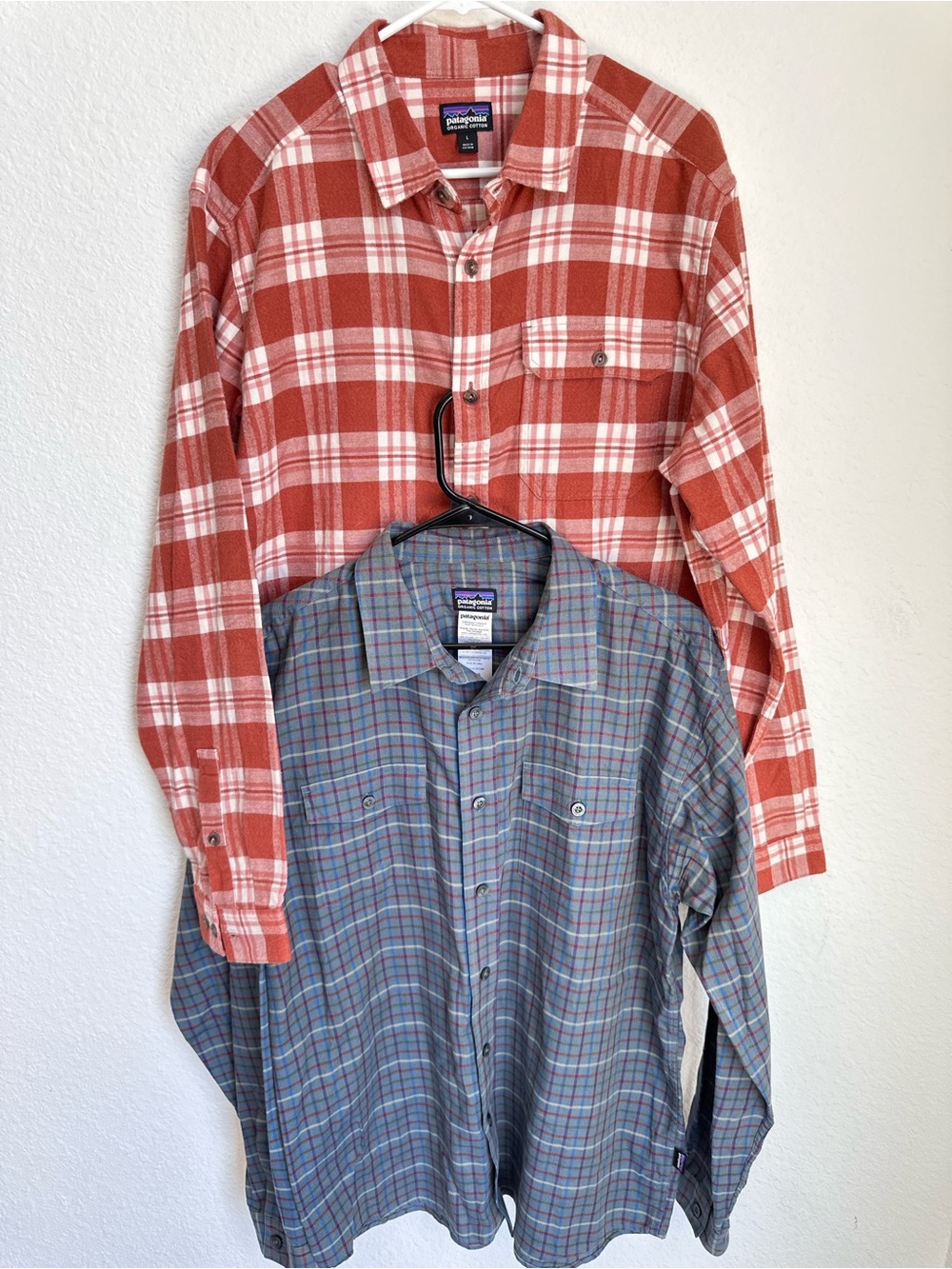 Patagonia Men's Long-Sleeved Lightweight Fjord Flannel Shirt Large NWOT - A pair
